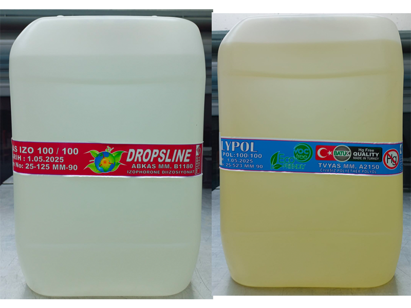 2 Karışımlı Poliüretan Reçine - Damla Etiket Üretimi İçin